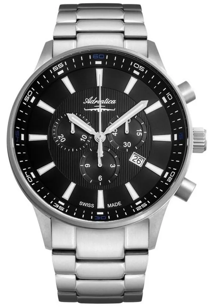 Montre homme Adriatica A8281.4114CH2 étanche verre saphir et acier inox