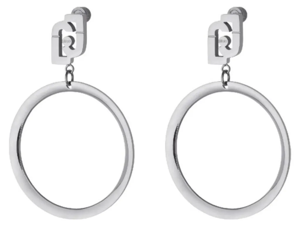 Boucles d'oreilles longues modernes en acier LJ3055 - Design géométrique