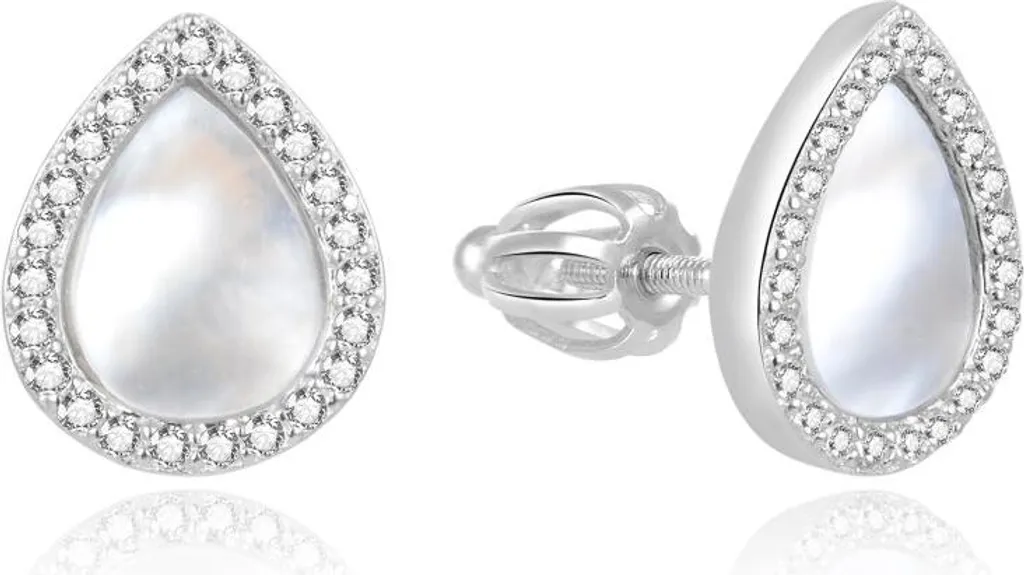 Boucles d'oreilles perles AGUP2004S anti-allergie - Confort et Style
