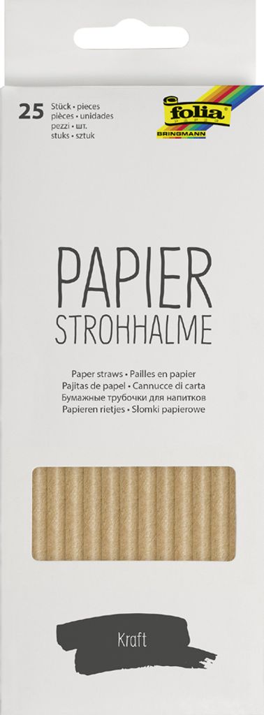 Papierstrohhalme 20cm 4001868115840