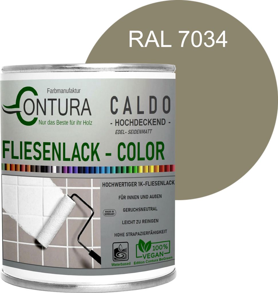Fliesenlack 750ml. Fliesenfarbe 20 Farben Lack Fliesen Wand Produktbild 