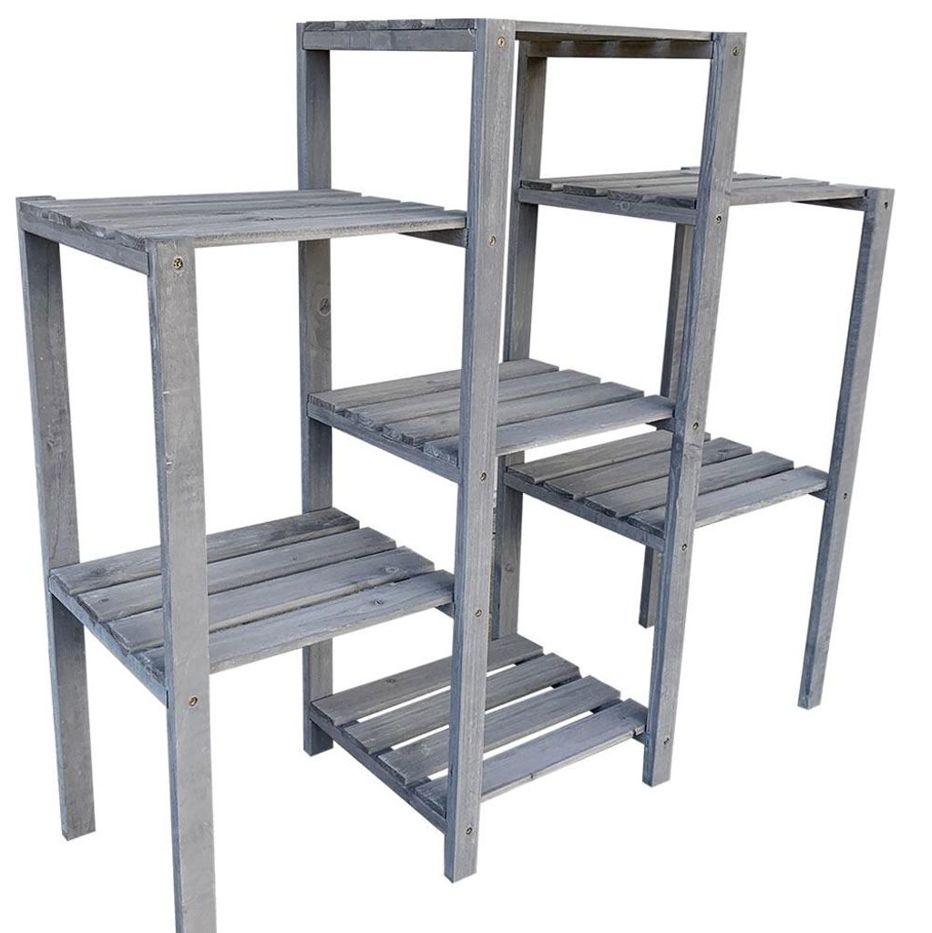 Mucola Blumentreppe Holz Blumenregal Pflanztreppe Produktbild 