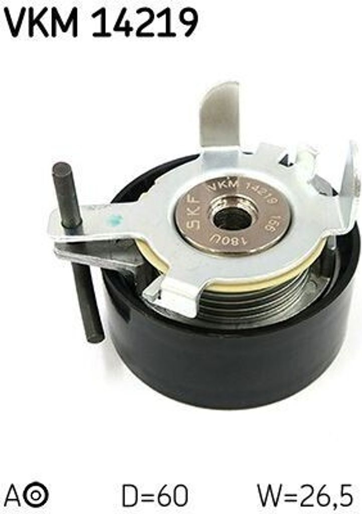 SKF VKM 14219 Spannrolle Zahnriemen für FORD Fiesta Mk6 Schrägheck (JA8, JR8) FOCUS III Turnier Mondeo V Kombi (CF) FOCUS III C-Max II Grand C-Max