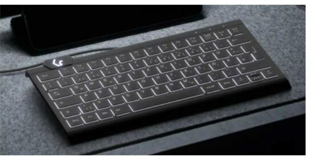 Clavier d'ordinateur compact KeySonic KSK-5010ELC avec pavé numérique