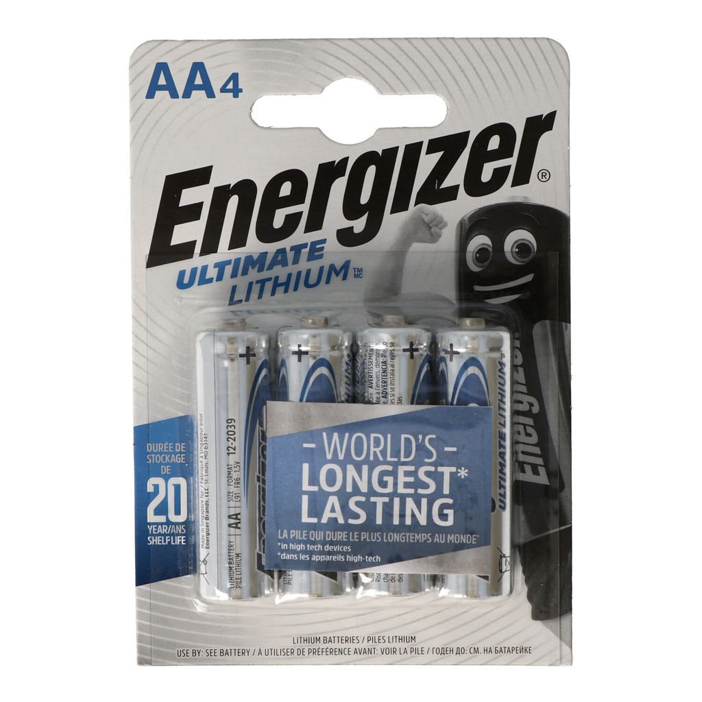 Energizer Batterie Lithium Mignon AA L91 1,5V 4er Produktbild 