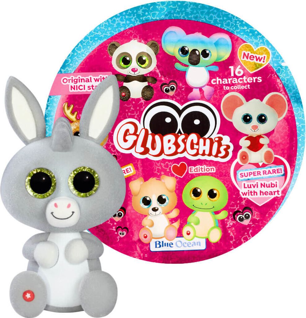 Blue Ocean Glubschis Sammelfiguren Herz Serie 2 - Glubschi Glitzer - Figur Donki