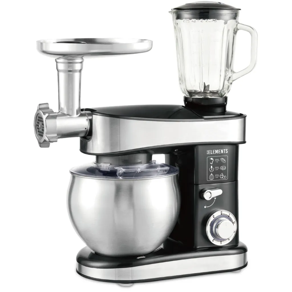 Robot de cuisine pour pétrir et hacher avec bol XL 7,5L et mixeur intégré