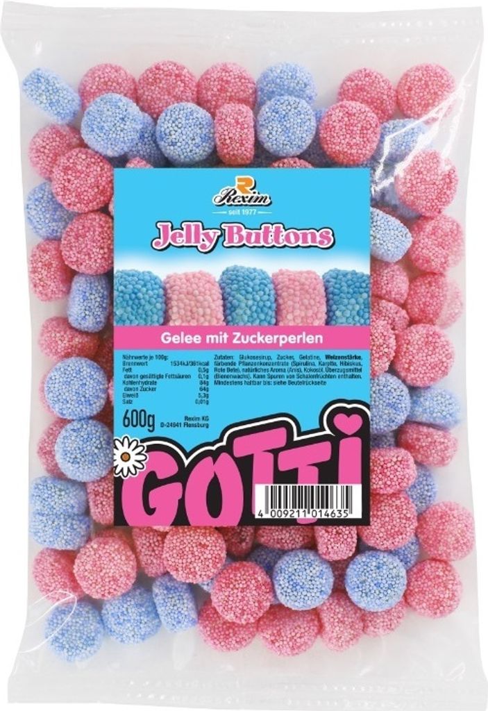 Rexim Jelly Buttons 600g Produktbild 