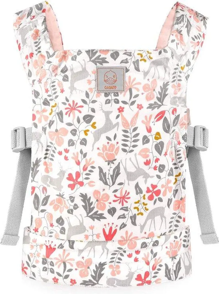 Porte-bébé dorsal et ventral rose ajustable pour nouveau-né et nourrisson