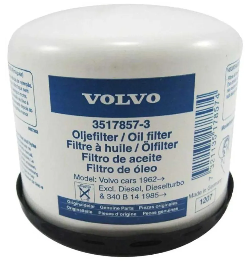 Filtre à huile Volvo 3517857 pour stopper l'usure prématurée du moteur