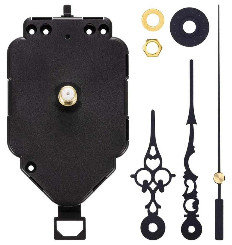 Pendeluhrwerk Set Quarz, Ersatzwerk 0,9 Zoll Welle, Produktbild 