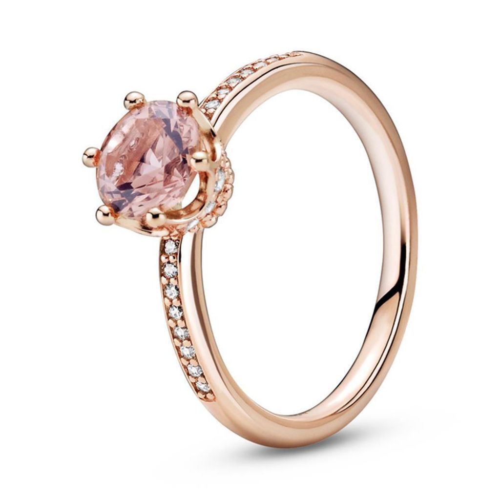 Solitärring Krone für Damen, PANDORA ROSE