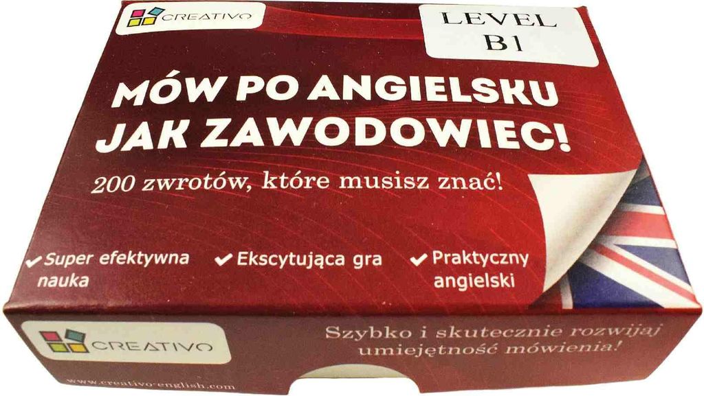 Mów po angielsku jak zawodowiec B1 karty do nauki języka angielskiego