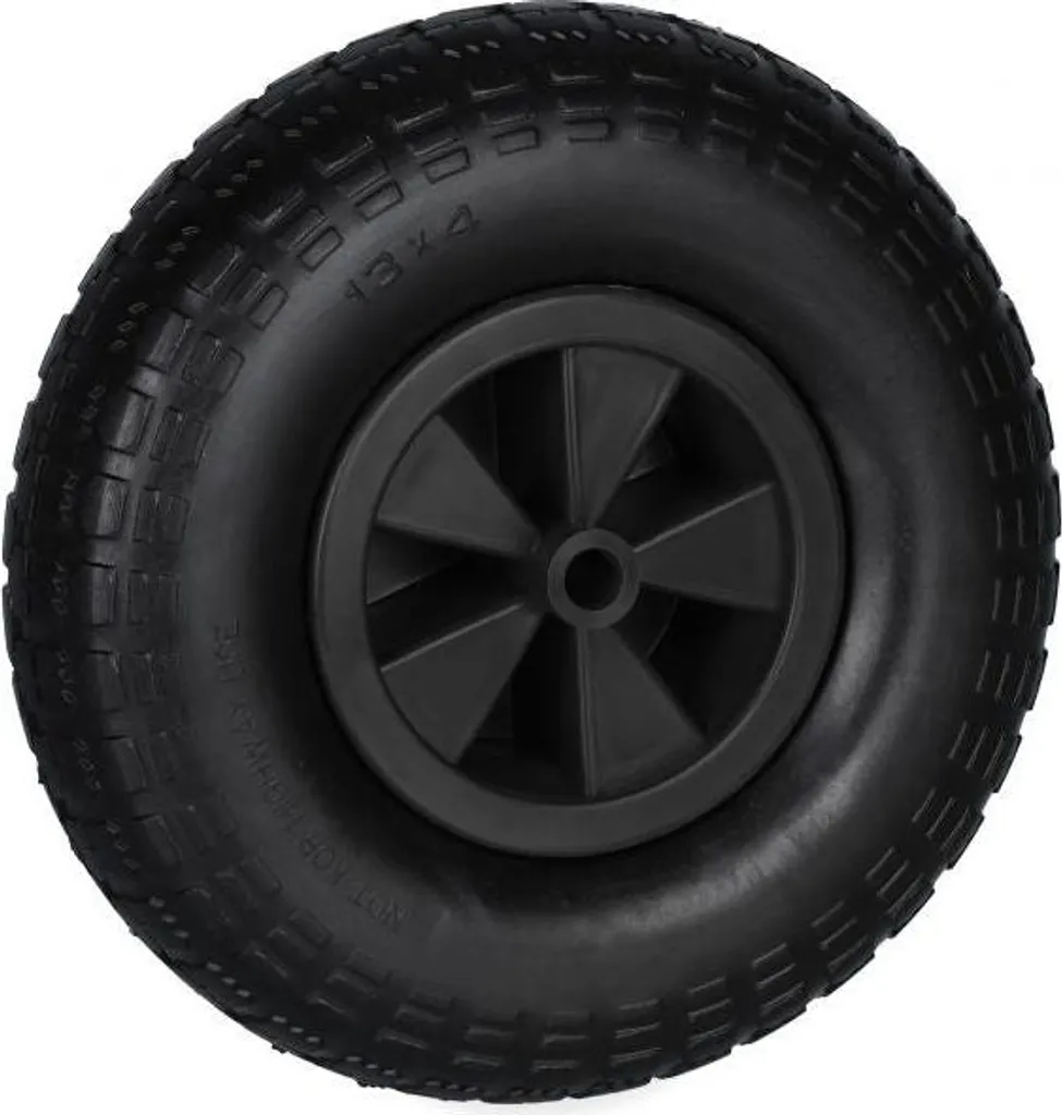 Roue pour brouette 4.00-6 en noir - Pneu plein increvable haute qualité