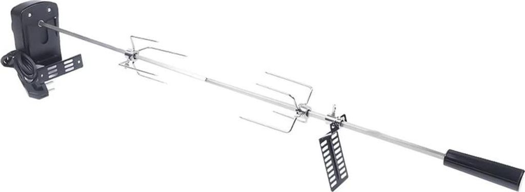 BBQ Grill - Elektrischer Rotisserie-Spieß - 360° Automatische Rotation - EU-Stecker 220–240V - 4W Motor - Traglast 5–8 kg - Spieß 104 cm - E...