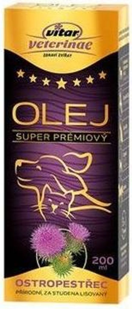 VITAR Veterinae Mariendistelöl 200 ml Leber Hunde Katzen Gesundheit