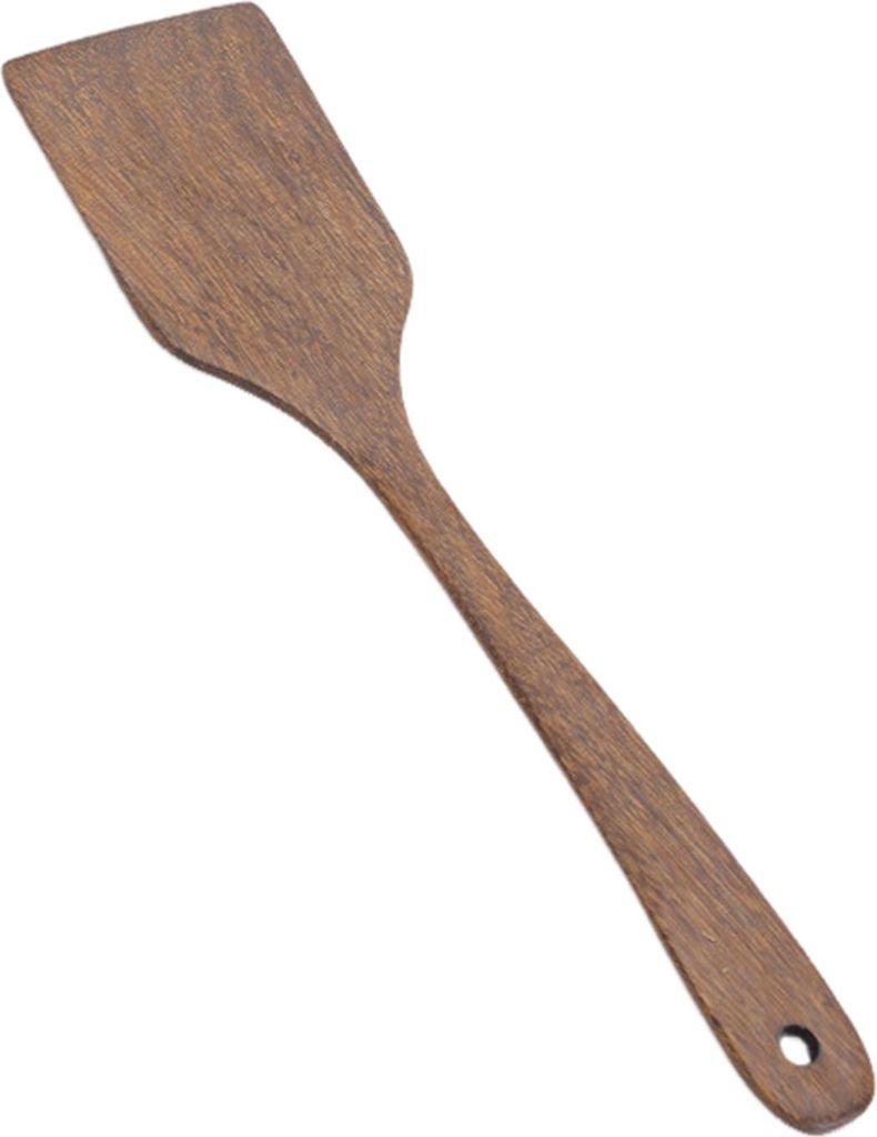Holz Reis Löffel Langen Griff Flach Braten Turner Spachtel Suppe Schöpfkelle Kochen Utensil Runde Kanten Küche Werkzeuge