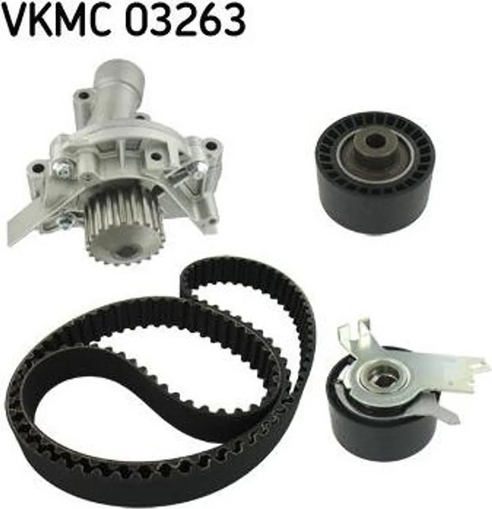 SKF VKMC 03263 Pompe à eau + Kit de distribution OE 0816C2 pour C4 et 308