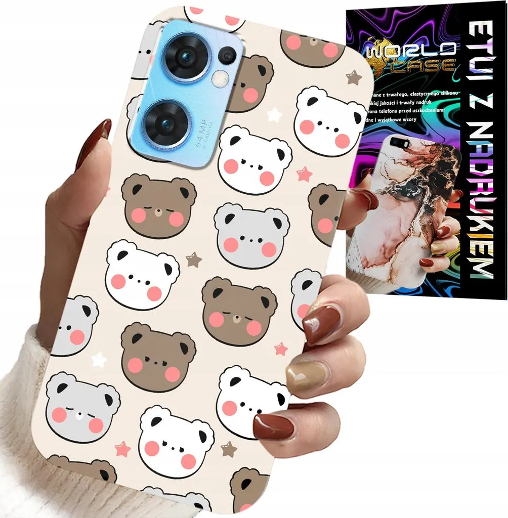 Cover Oppo Reno7 5G Orsetto Bimbi: Protezione Totale con Vetro 9H