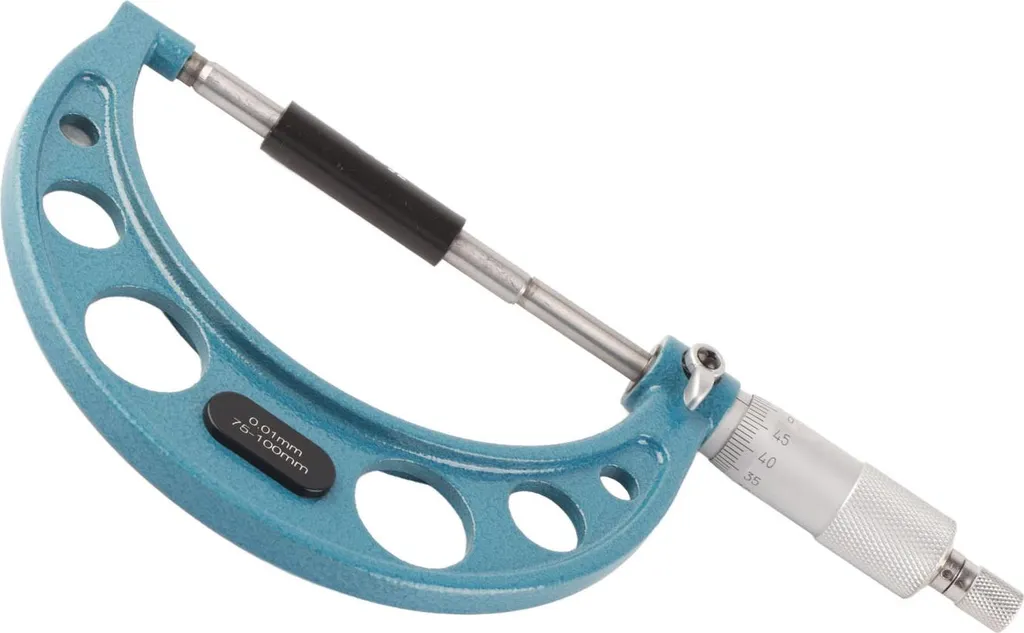 Micromètre de précision 0,01 mm en inox avec clé de réglage 75-100 mm - 8
