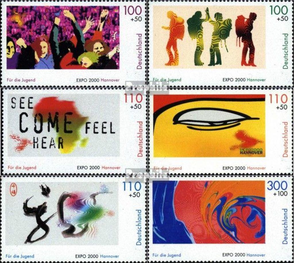 Briefmarken BRD (BR.Deutschland) 2000 Mi 2117-2122 Produktbild 