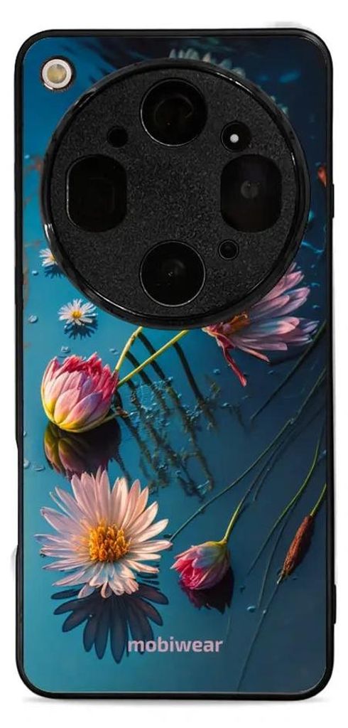 Handyhülle für Oppo Find X9 Ultra, Mobiwear Glossy Case, Blau-Blumig