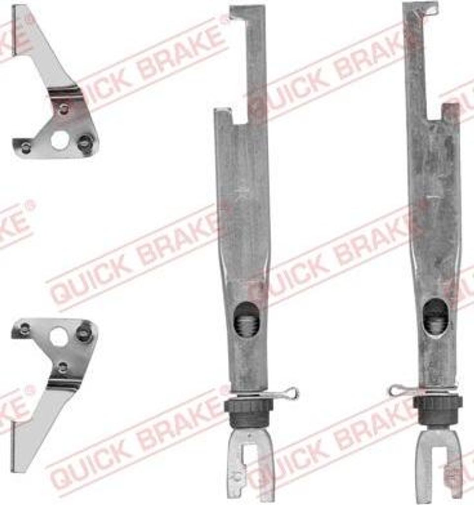 QUICK BRAKE 102 53 005 Nachstellratsche-Satz, Trommelbremse OE kompatibel mit 850, 460 L, 440 K, Forfour, Twingo, Thalia, Logan, Laguna, Clio, 306...