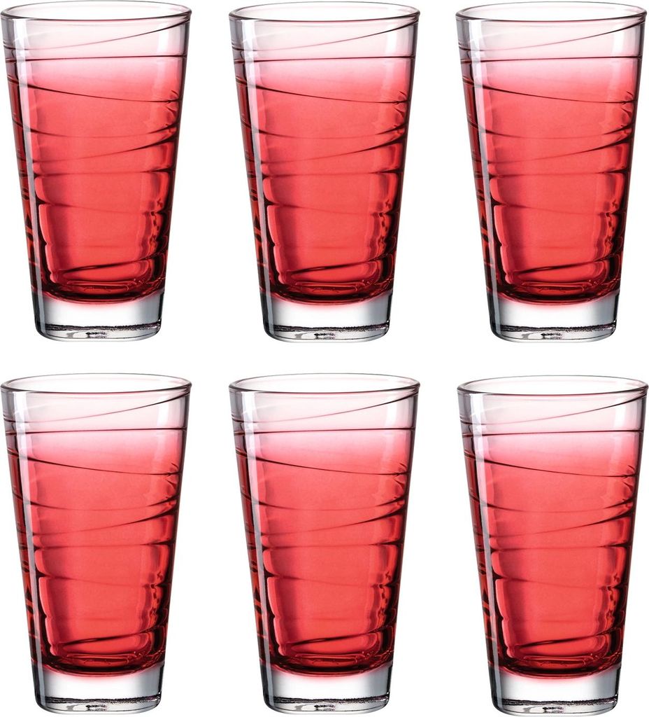 LEONARDO Vario, Rot, Glas, 6 Stück(e), Kegel, 280 ml, 75 mm Produktbild 