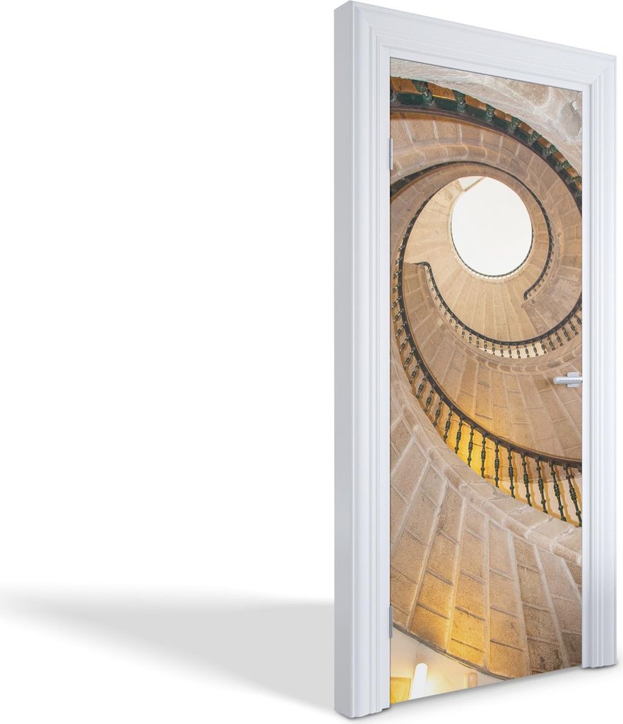Türaufkleber Innentüren Selbstklebende Kreativ Wandsticker - Wendeltreppe - 75 x 205 cm