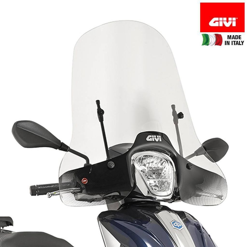 GiVi Windschild transparent, 315 mm hoch,670 mm breit für Produktbild 