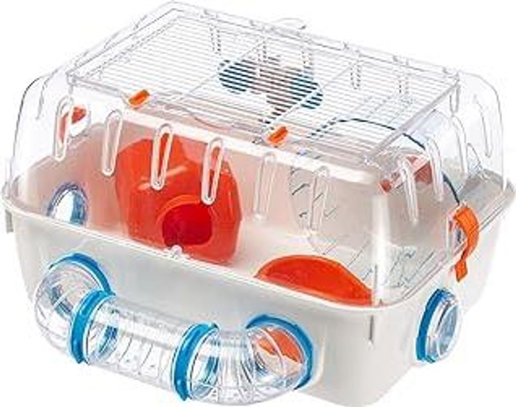 Ferplast Hamsterkäfig, COMBI 1 Nagerkäfig, Kleintierkäfig, Hamsterzubehör inklusive, 40 x 33 x h 23 cm.