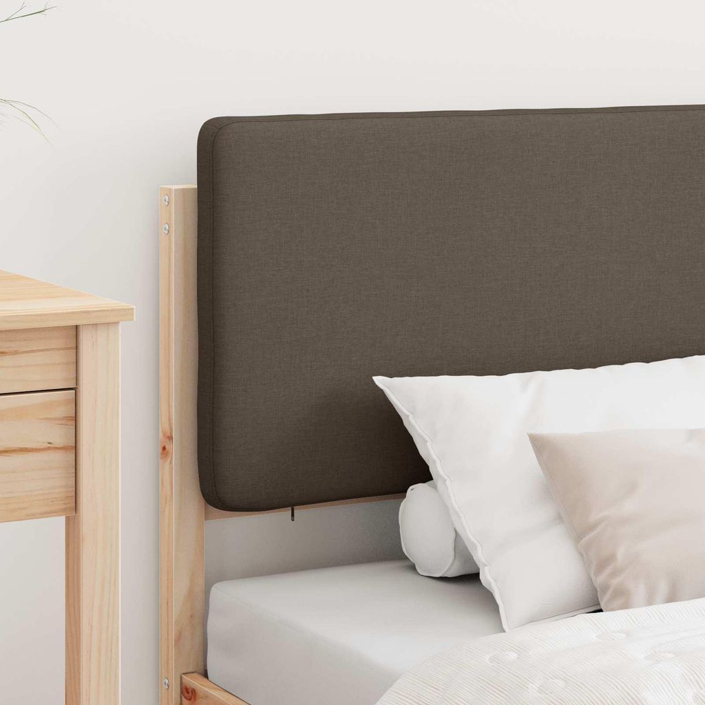 “2026 Modern“ Bettgestell mit gepolstertem Kopfteil Taupe 100 x 200cm - Designermöbel 487840 - Klassische BettenJugendbett Tagesbett