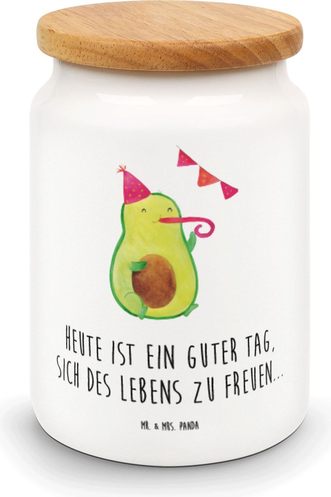 Mr. & Mrs. Panda zuckerdose Avocado Party - Weiß - Produktbild 