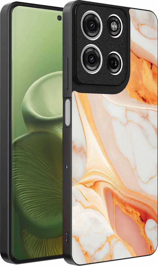 Cover Motorola Edge 60 Marmo Arancio | Custodia Trend 2026 Smartphonica