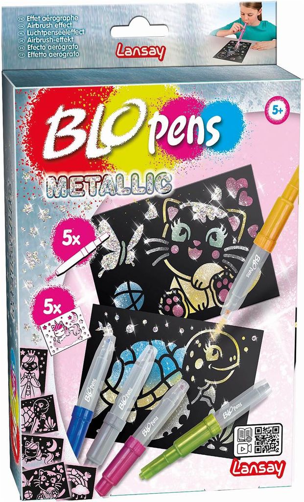 BLOPENS Sprühstift-Set 'Schmetterlinge' – Kreativ-Set Für Kinder Ab 5