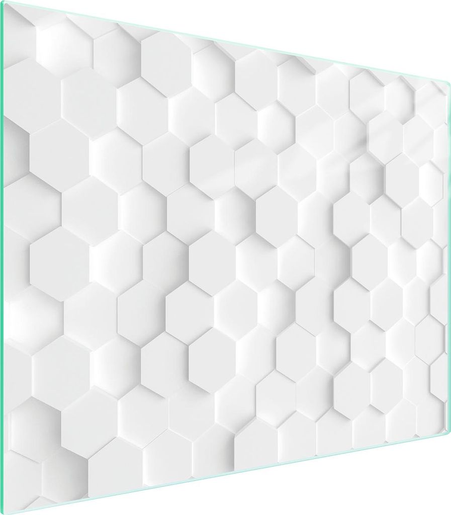 Glasschneidebrett 52x40 weiß