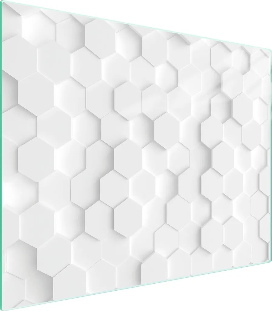 Tagliere in vetro 52x40 bianco