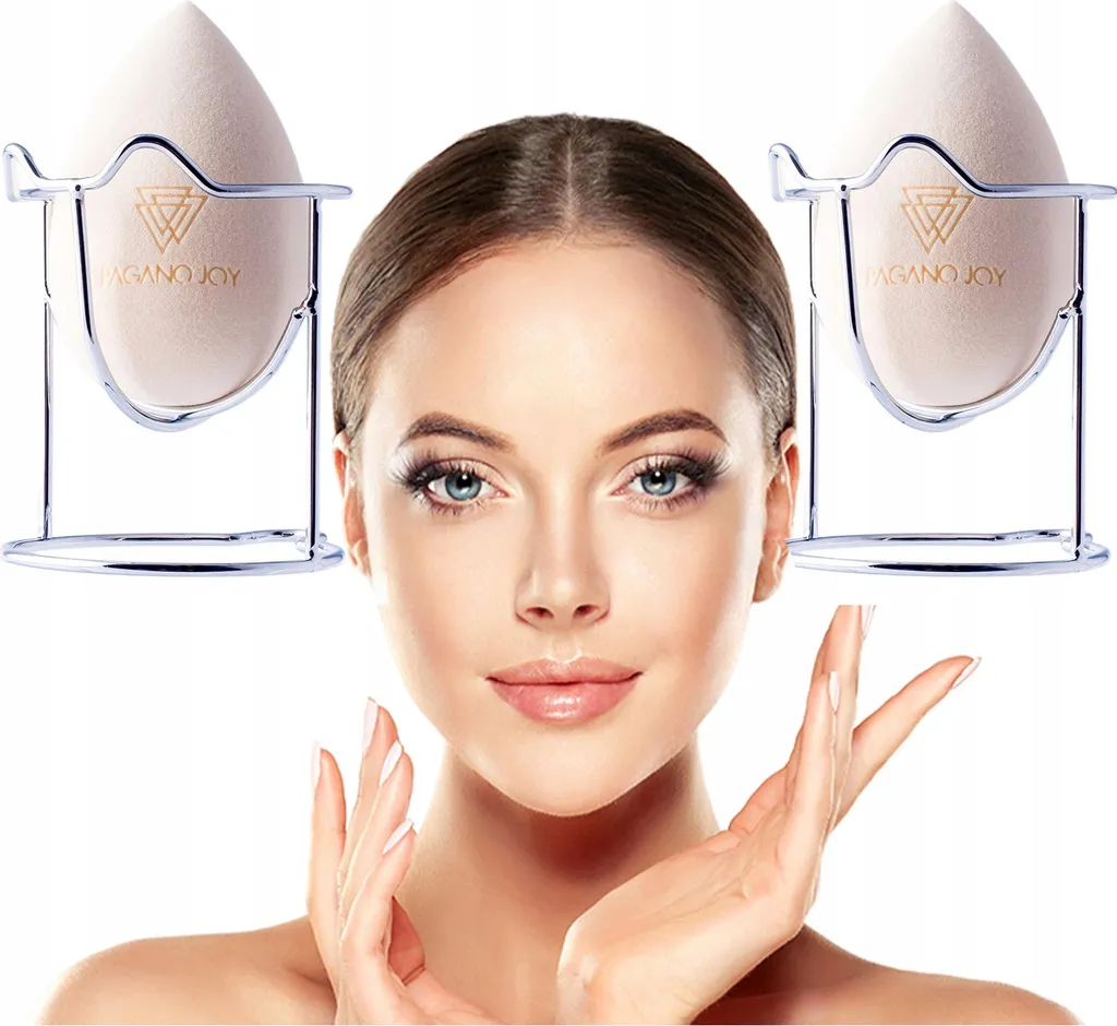 Éponges à maquillage lot de 2 avec support offert pour teint parfait