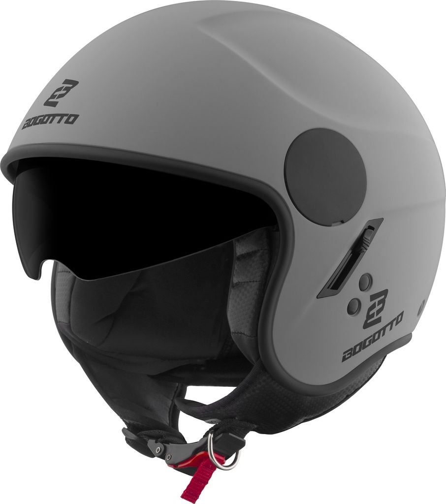 Casque jet Bogotto H595 SPN, gris mat, taille M Image du produit 