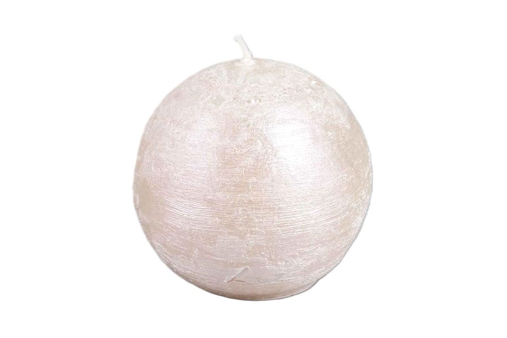 Rasteli Luz Your Senses Metallkerze - Kugelkerze Perlmutt D 8 cm
