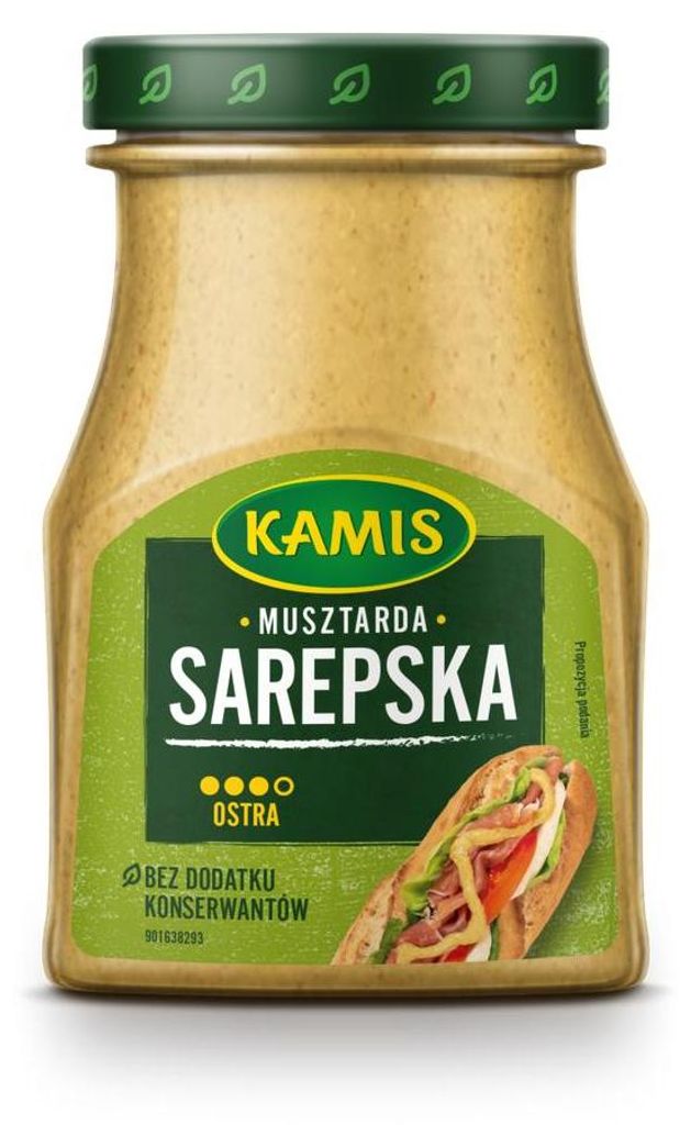 Kamis Musztarda Sarepska z Gorczycą w Słoiku do Mięs Wędlin Zdjęcie produktu 