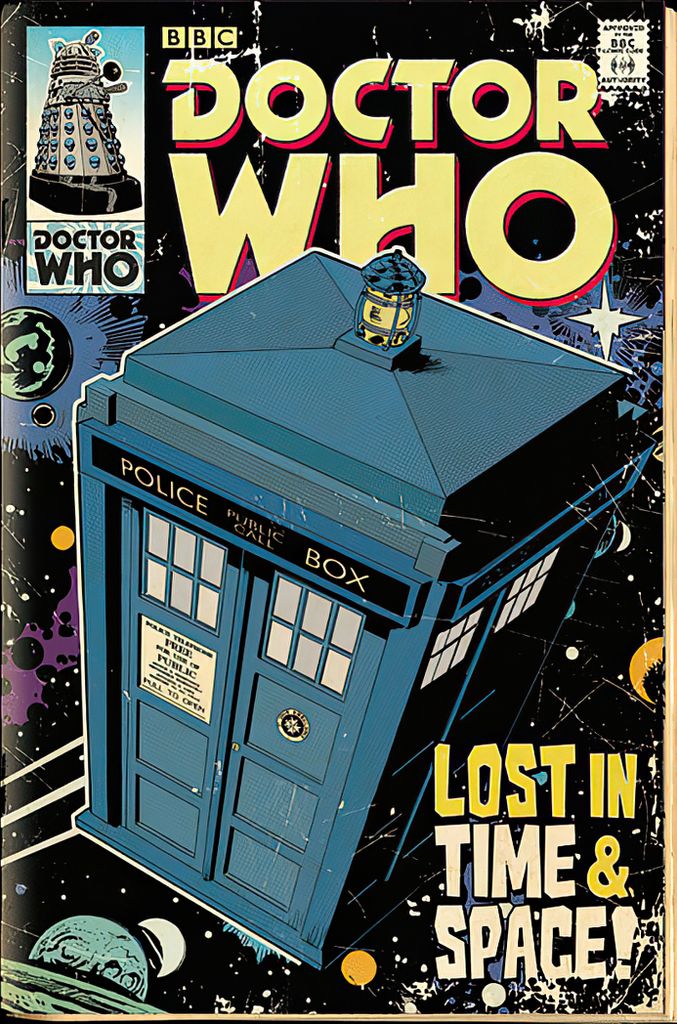 Plagát Doctor Who Tardis Comic 61 x 91,5 cm Obrázok produktu 