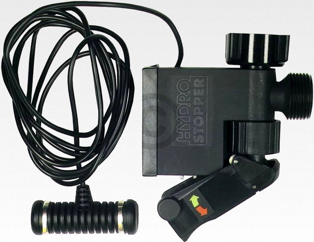 Leckwassermelder Hydro-Stopper mit 3/4"-Anschluss, elektronisches Abschaltgerät für Wasser Schutz von Waschmaschinen und Geschirrspülern