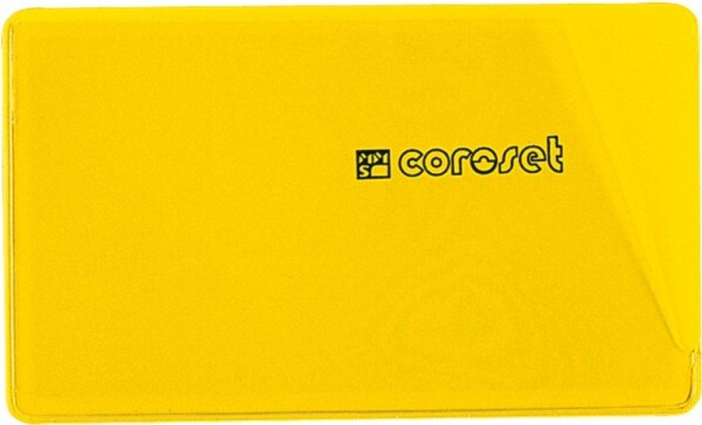 coroset magnetische Etikettenhalter, gelb, 120x40mm, 100/VE