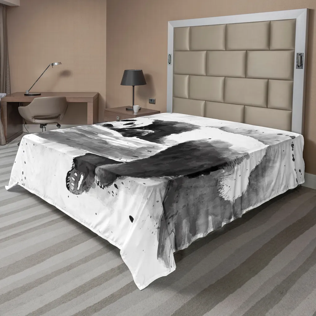 Lenzuolo Matrimoniale Panda 275x260 cm ABAKUHAUS | No Stiro