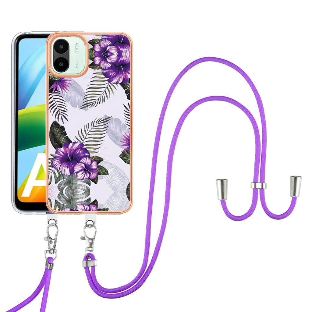 Custodia Peluche Coniglio Per Redmi A1/A1 Plus - Copertina Soffice Con Orecchie E Strass - Motivo Leopardo - 2