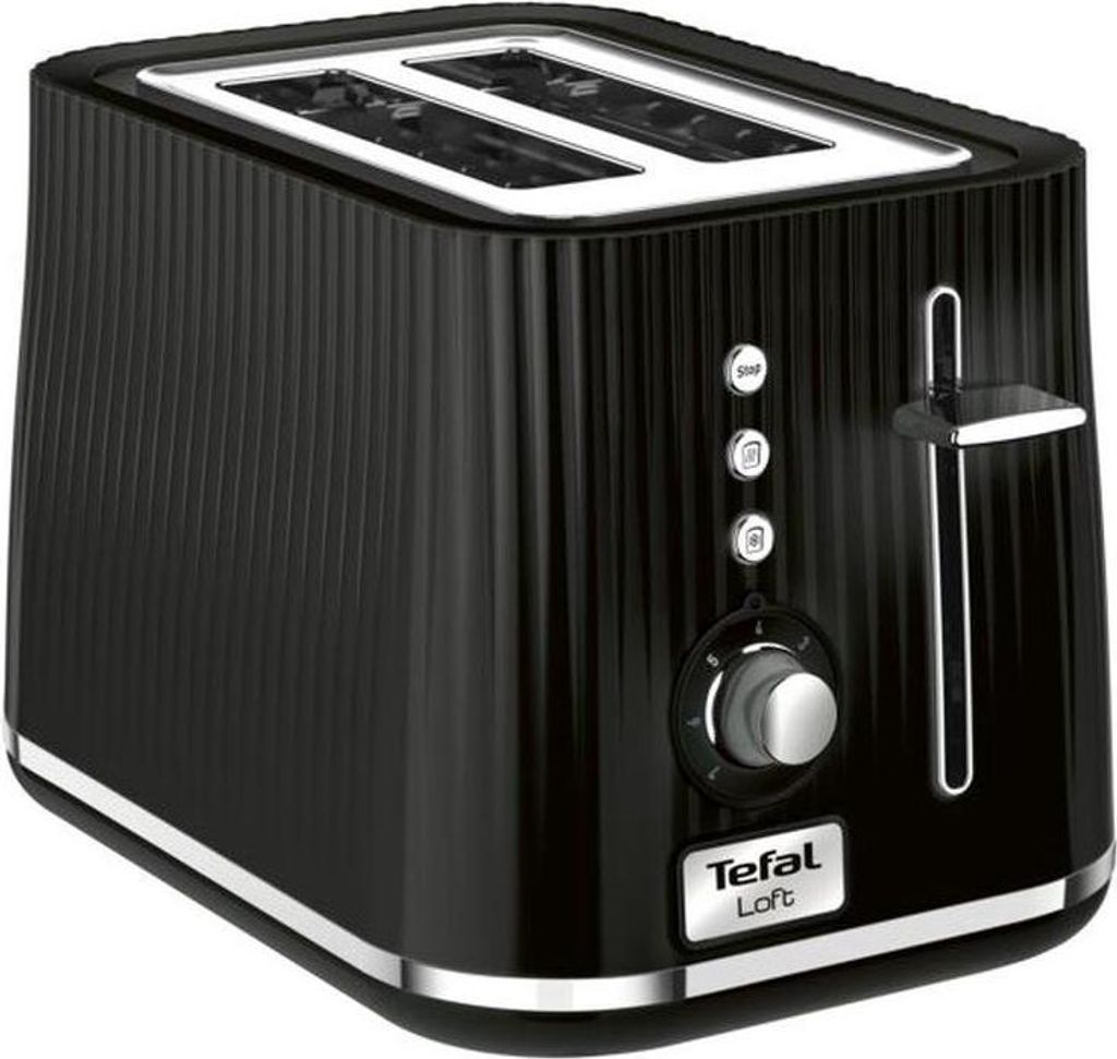 TEFAL Loft 2S TT761838, 2 płyty, czarny, przyciski, Zdjęcie produktu 