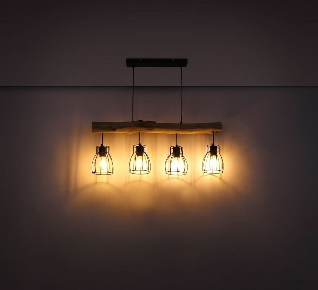 Globo Lighting závěsné svítidlo kovové černé, 4x E27 Obrázek produktu 11