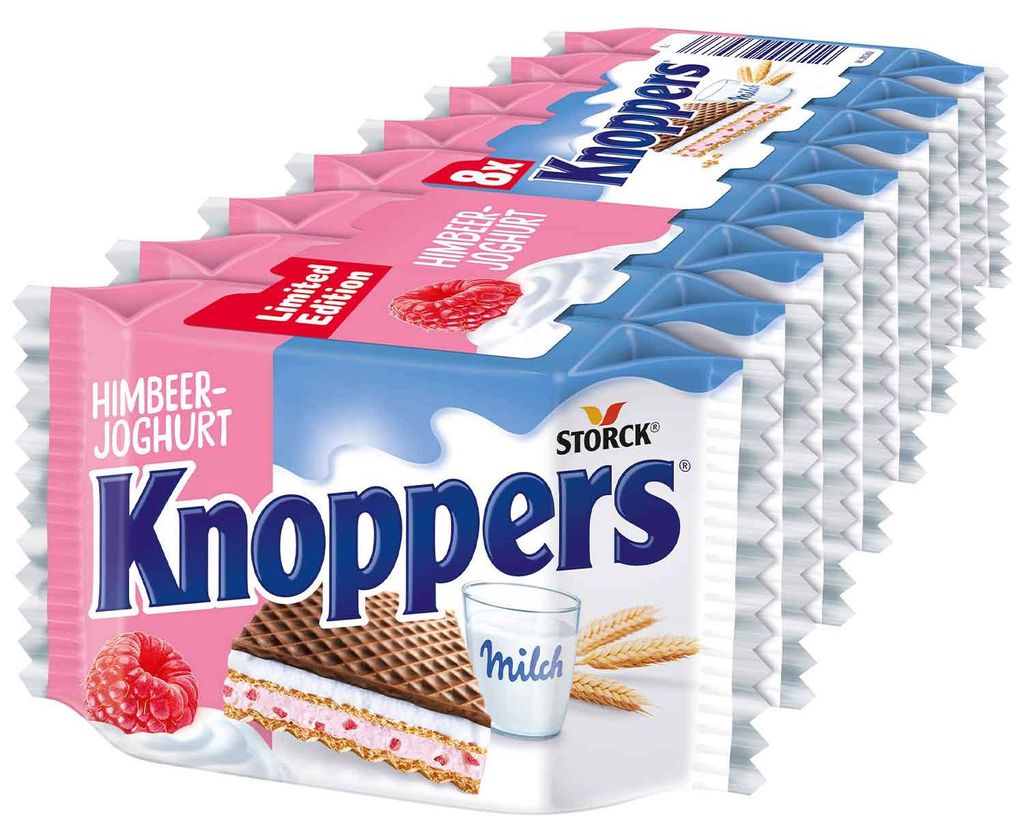 Knoppers Himbeer-Joghurt 8er Produktbild 