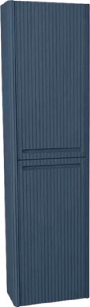 Hängehochschrank mit 2 Türen und Wäschekorb Devo Gloria 2.0 rechts BxHxT 40x172x33 cm perfect touch parisian blue geriff